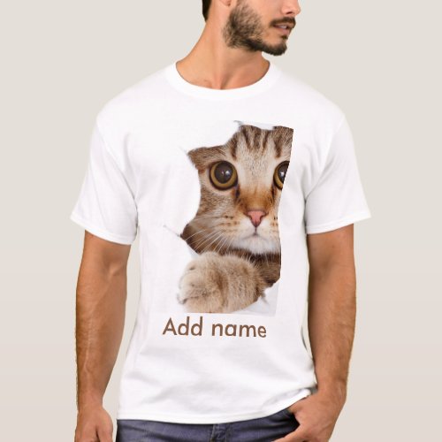 Custom Photo and Name Personalized  T-Shirt
