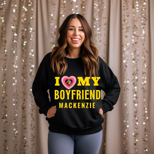 Custom Photo and Name Personalized Valentine Gifts Sweatshirt (Creator Uploaded)