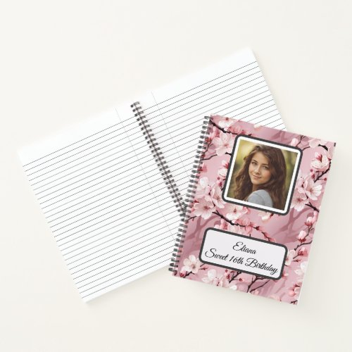 Custom Photo and Name Spiral Notebook