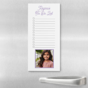 Custom Photo and Name To Do List Magnetic Notepad