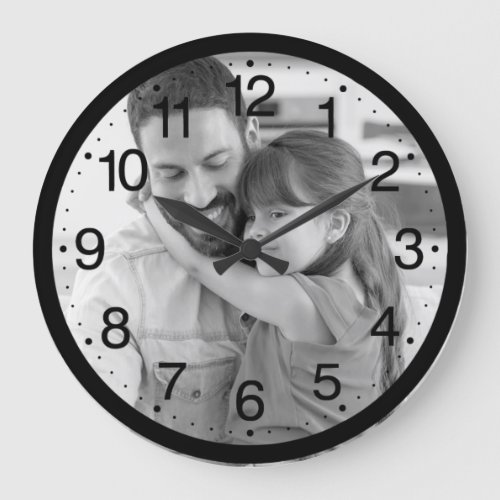 Custom Photo and numbers Make Your Own Large Clock