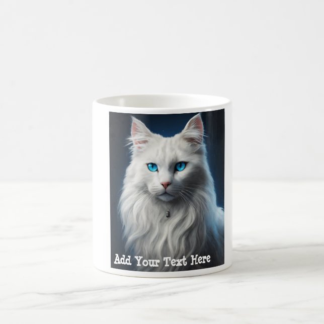 Custom Photo And Optional Text Personalized  Coffee Mug (Center)