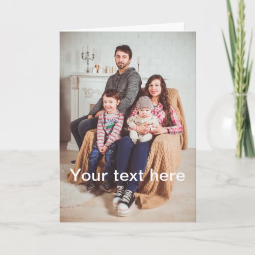 Custom Photo andor Text Card