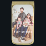 Custom Photo and/or Text Gold Finish Money Clip<br><div class="desc">Customize by adding your own photo and text to the product! You get a uniqe,  personalized design specially made for you,  by you!</div>