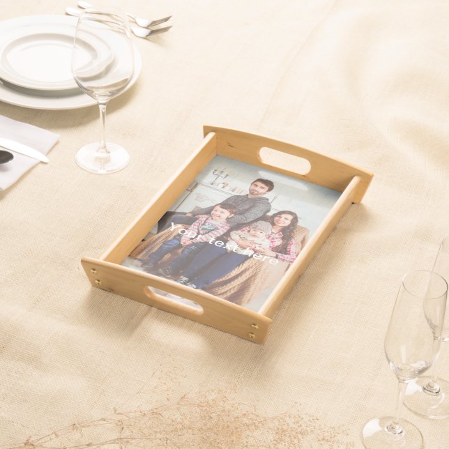 Custom Photo and/or Text Serving Tray (Front)