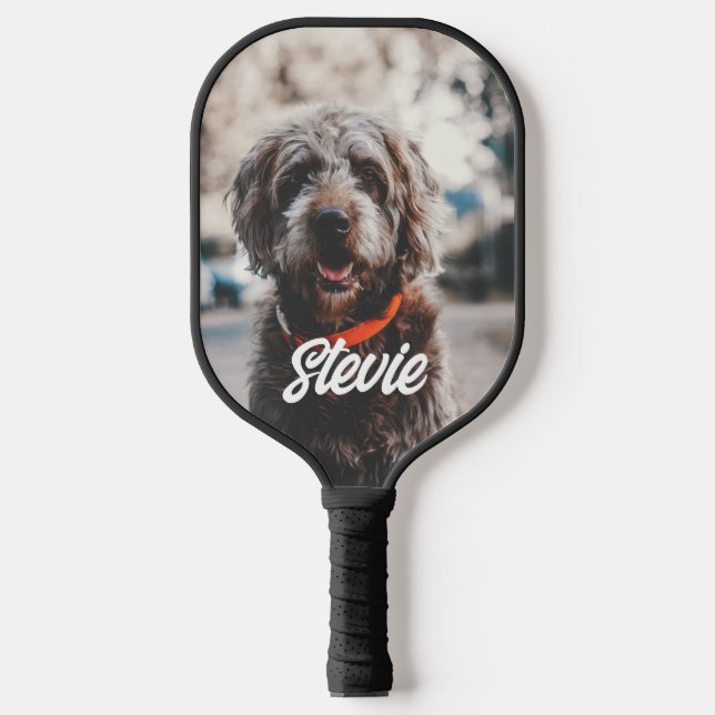 Custom Photo and Personalized Name Pickleball Paddle (Front)
