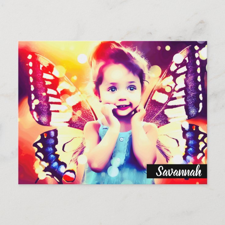 Custom Photo and Personalized Name Template Postcard Zazzle