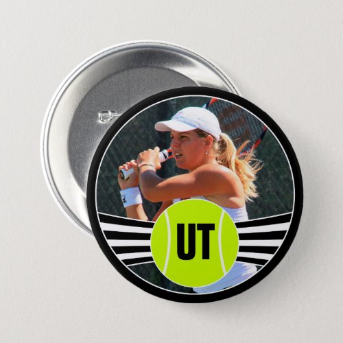 Custom Photo and Player InitialsText Button Pin