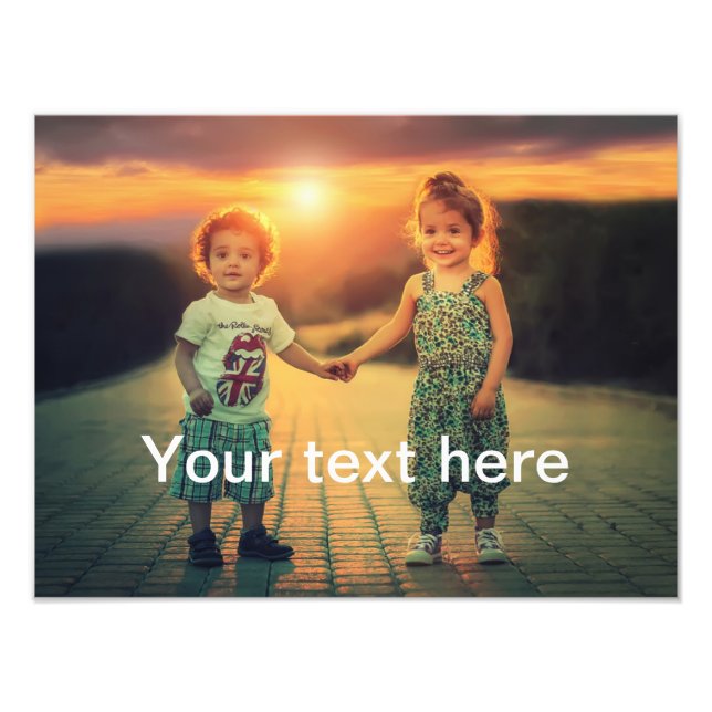 Custom Photo and Text (Front)