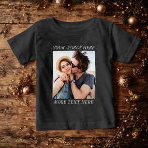 Custom Photo and Text Baby T-Shirt