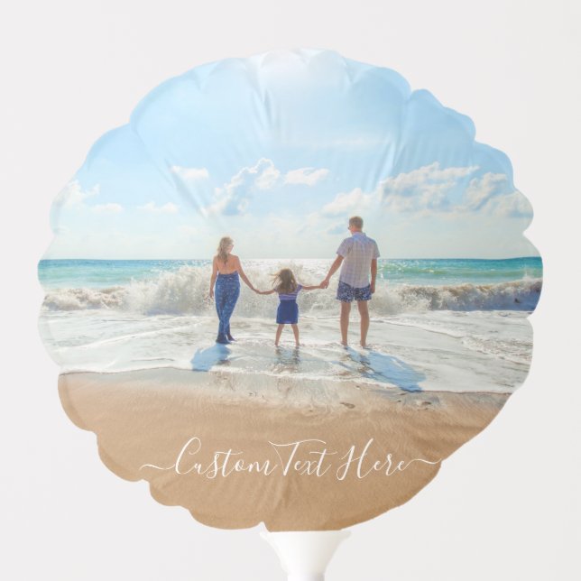 Custom Photo and Text Balloon with Your Own Design (Front)