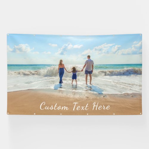 Custom Photo and Text Banner _ Your Family Design 