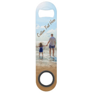 Custom Photo and Text Bar Key - Your Own Design