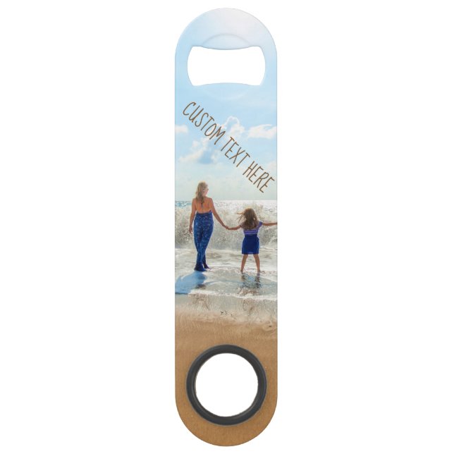 Custom Photo and Text Bar Key Your Photos Design (Front)