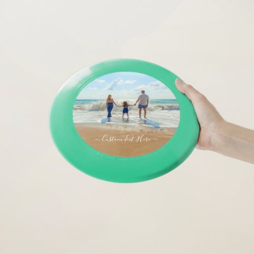 Custom Photo and Text  Best Family Your Own Design Wham_O Frisbee