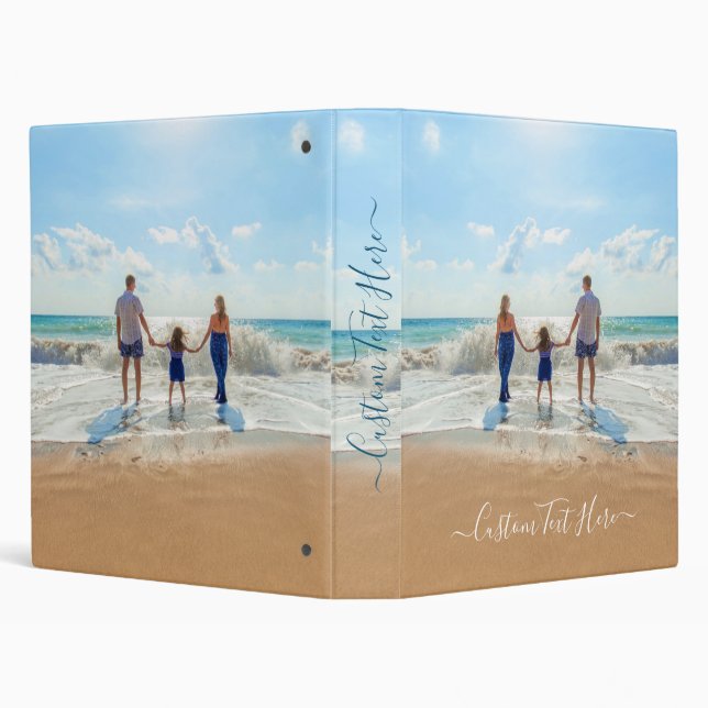 Custom Photo and Text Binder with Your Own Design (Background)