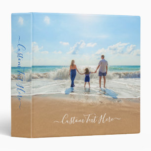 Custom Photo and Text Binder Your Own Design