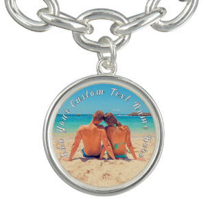 Custom Photo and Text Bracelet Gift Personalized