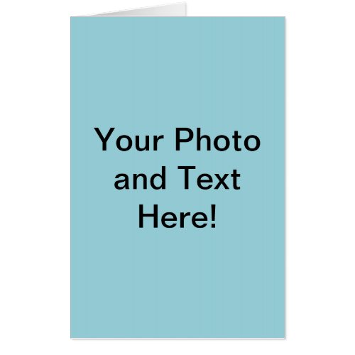 Custom Photo and Text Card