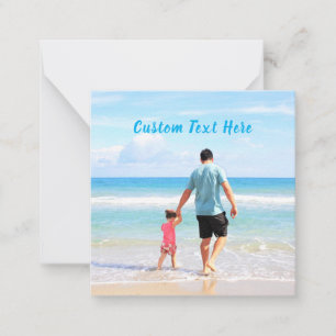 Custom Photo and Text Card - Your Summer Design