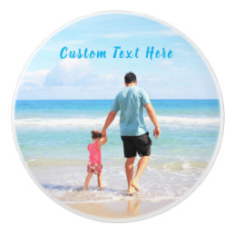 Custom Photo and Text Ceramic Knob Your Own Design