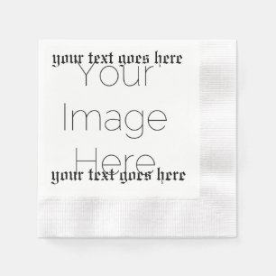 Custom Photo and text Church – Religious baptism Napkins