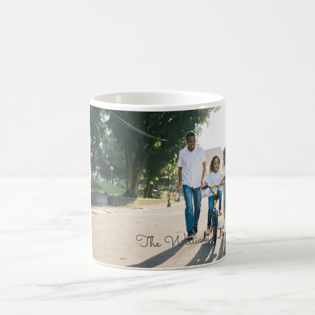 Custom Photo and Text Coffee Mug (Center)