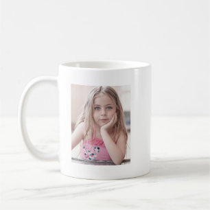 Custom photo and text coffee mug