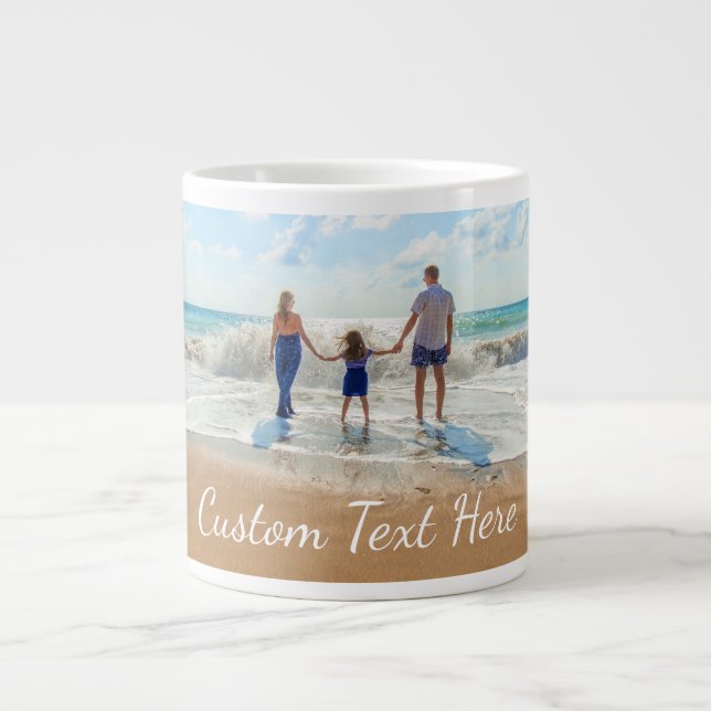 Custom Photo and Text Coffee Mug Your Own Design (Front)