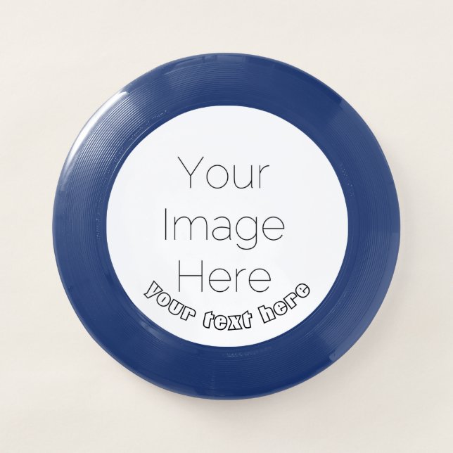 custom photo and text create your own  Wham-O frisbee (Front)