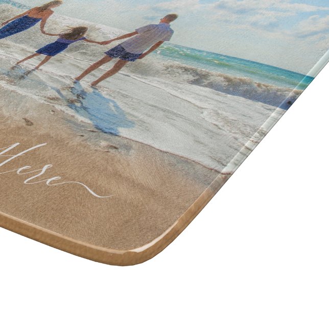 Custom Photo and Text Cutting Board - Your Design
