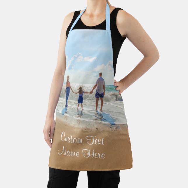 Custom Photo and Text Family Apron Your Own Design (Insitu)