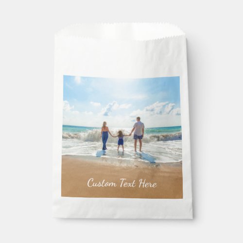 Custom Photo and Text Favor Bag _ Your Own Design