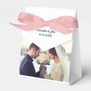 Custom Photo and Text Favor Boxes