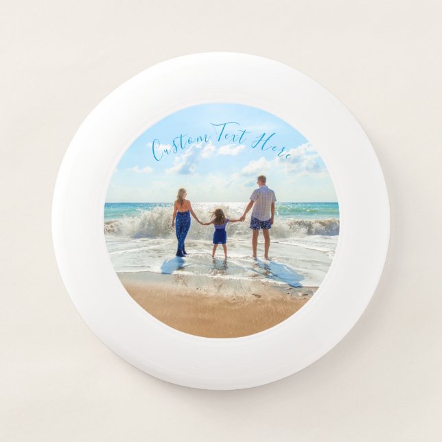 Custom Photo and Text Frisbee with Your Photos (Front)