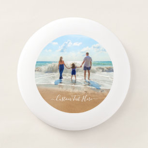 Custom Photo and Text Frisbee Your Own Design