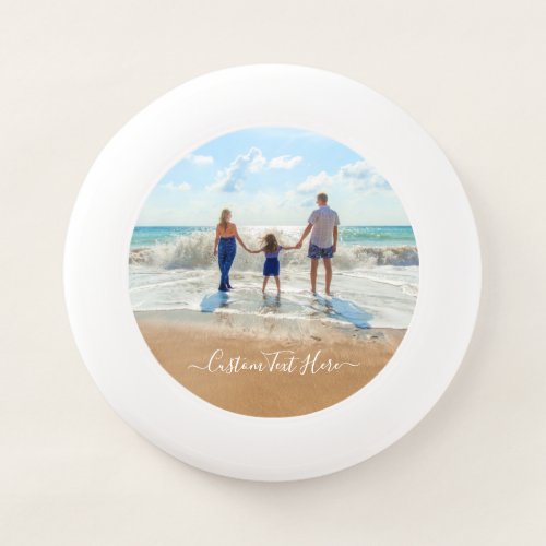 Custom Photo and Text Frisbee Your Own Design