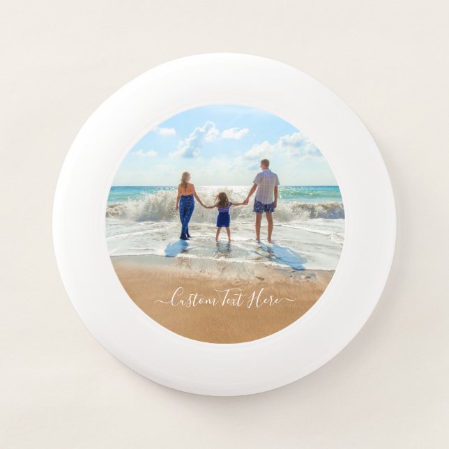 Custom Photo and Text Frisbee Your Own Design (Front)