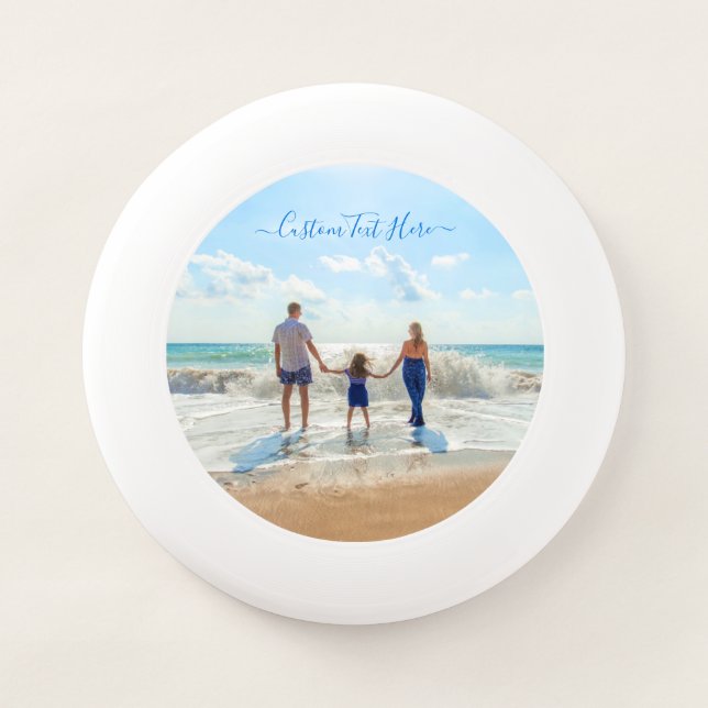 Custom Photo and Text Frisbee - Your Own Design (Front)