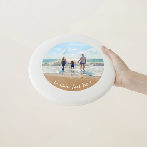 Custom Photo and Text Frisbee Your Summer Design