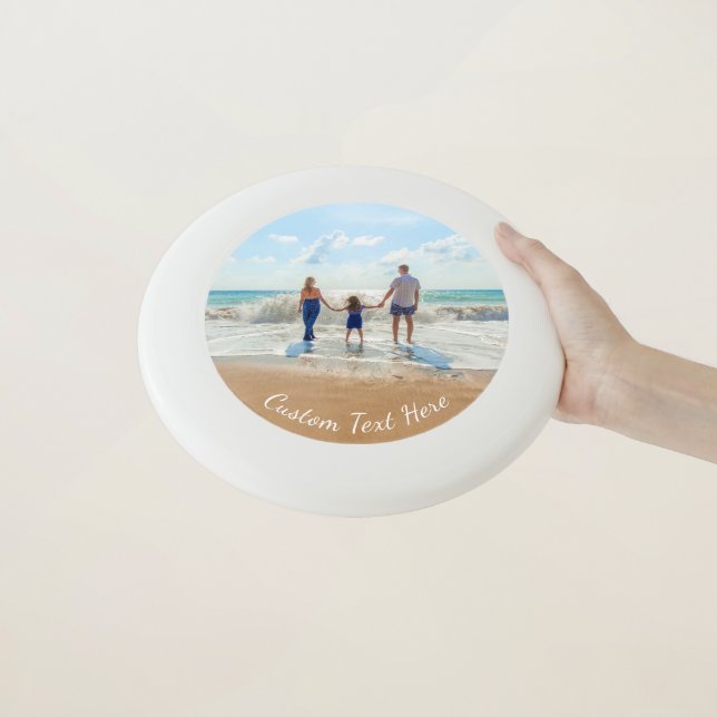 Custom Photo and Text Frisbee Your Summer Design (In Hand)