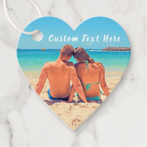 Custom Photo and Text Gift Tags Your Own Design