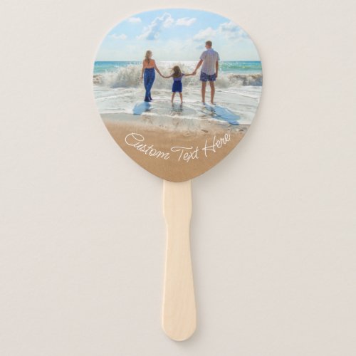 Custom Photo and Text Hand Fan Your Design