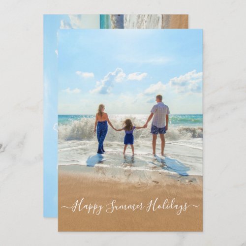 Custom Photo and Text _ Happy Summer Holidays _