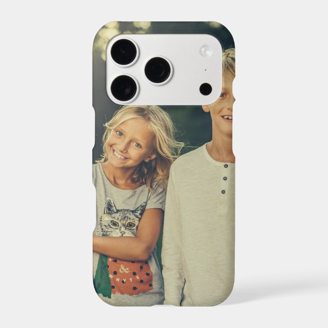 Custom photo and text iphone case (Back)
