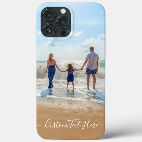 Custom Photo and Text iPhone Case Personalized