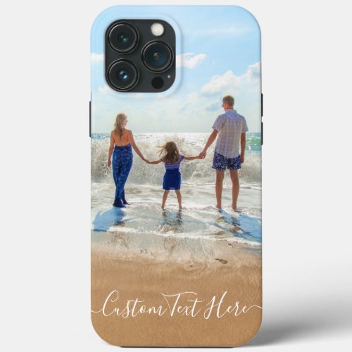 Custom Photo and Text iPhone Case Your Own Design