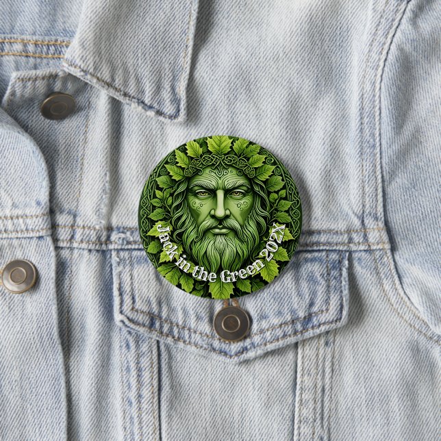 Custom Photo and text Jack in the green  Button (In Situ)