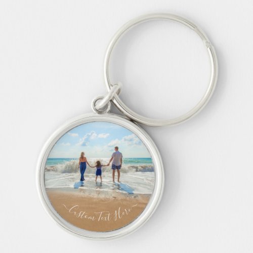 Custom Photo and Text Keychain Unique Your Design