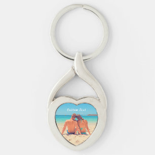 Custom Photo and Text Keychain Your Own Design